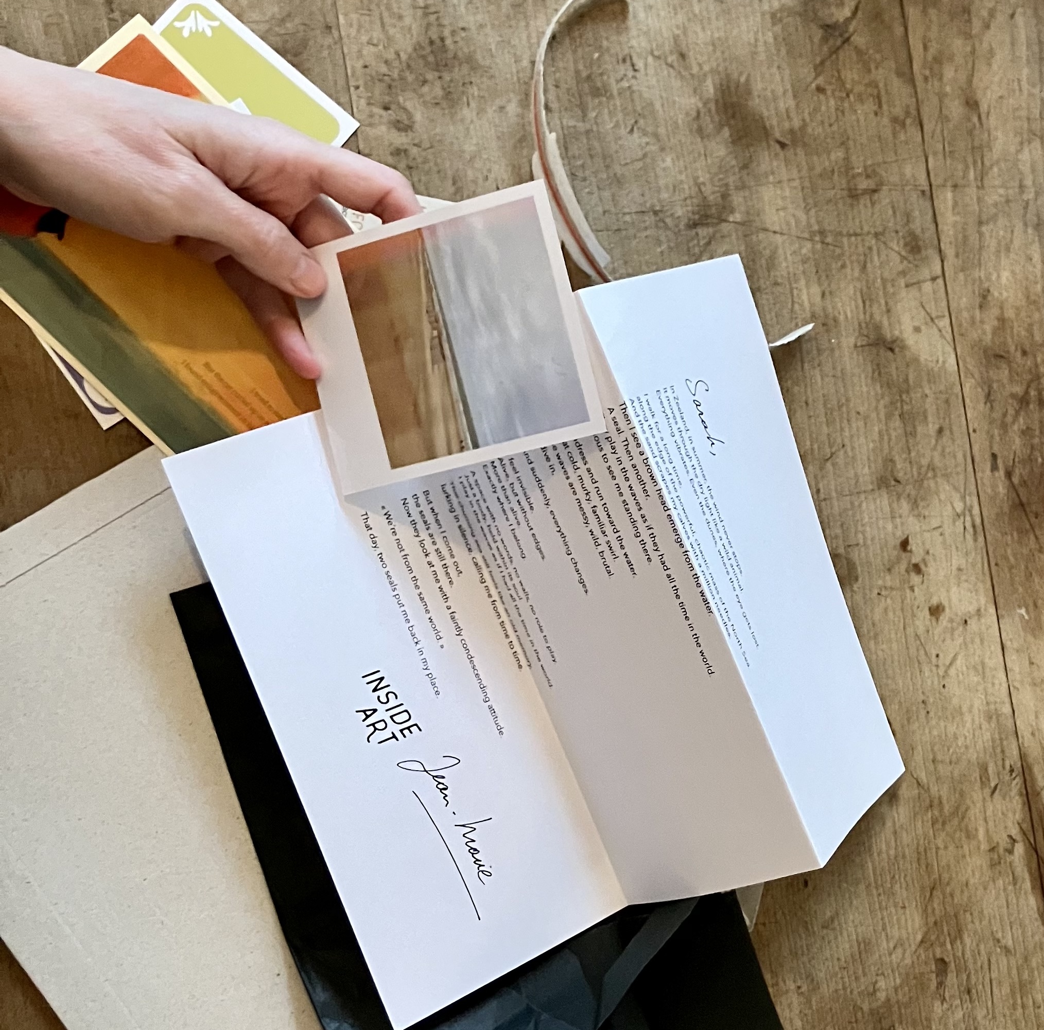 Inside Art · poetic letters and accompaniment programme